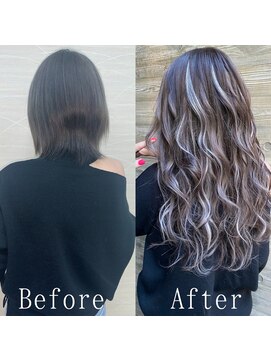 あるじゃんすー 池袋店 ダークアッシュ×ホワイトアッシュ#シールエクステ#美髪#池袋