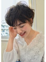 ユノ(juno)&nbsp;【Lepes】シフォンパーマ☆インナーカラーベリーショート