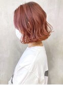 ピンクべージュ_くびれヘアビタミンカラー_ba321532