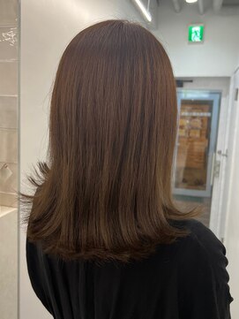 ローウェ 渋谷(Louwe) ブリーチなしオリーブベージュ【Louwe 渋谷 mitsuki】