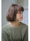 大人ボブ  ぶつ切りボブ  ふわふわボブ　ショコラアッシュ