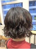伸ばしかけのボブパーマ♪