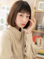 カバーヘア ブリス 上尾西口店(COVER HAIR bliss)&nbsp;バレイヤージュ小顔前下がり切りっぱなしボブa上尾20代30代40代