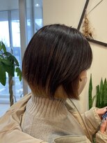 アメイジングヘアー 千歳店(AMAZING HAIR) ひし形ショートボブ/デザインカラー/フレーミングカラー