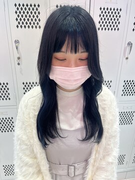 ロンドルーチェ 心斎橋(Lond luce) ダークアッシュ/ミディアムレイヤーカット［髪質改善/縮毛矯正］