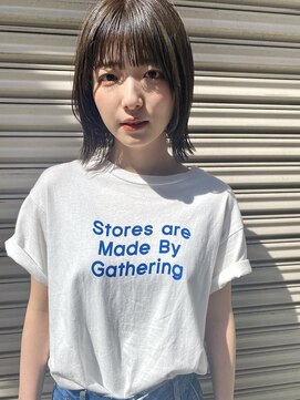 フー(fue’) カジュアルボブ×グレージュ