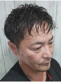 メンズ/ショート/20代30代40代/ツーブロック/アイロンパーマ