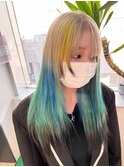 グレージュカラー透明感カラーオリーブカラー