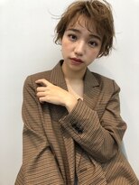 コアブラン 原宿 明治神宮前(CORE blanc) アッシュブラウン/ショートカット/ブリーチなし/マロンベージュ