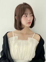 20代30代40代髪質改善トリートメント艶ボブ　透明感カラー