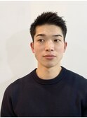 スパイキーショート/ツイストスパイラル波巻きメンズウルフ