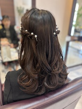ルセ イノベーション 白岡本店(Ruse innovation) 【4月】女神ヘア　結婚式ヘアアレンジ