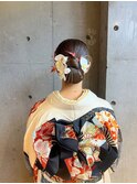 【e.dit tokyo macoto】卒業式ヘアセット着物アレンジ