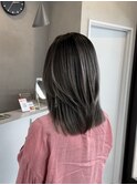 バレイヤージュ/レイヤーカット/グレージュ