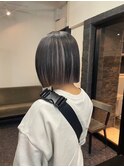 ハイトーンカラー×ナチュラルボブ／小倉