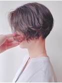 【morio 原宿】ニュアンス刈り上げショートパーマ　