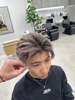 ジュール メンズ 大分(Joule men's)&nbsp;フェザーパーマ/ブリーチカラー/シャドールーツ/[大分駅]