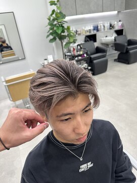 ジュール メンズ 大分(Joule men's) フェザーパーマ/ブリーチカラー/シャドールーツ/[大分駅]