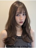 透明感カラー/レイヤーカット/小顔カット/ダブルカラー