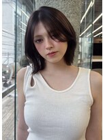 ジゼル(GiseL)&nbsp;【GiseL】韓国ボブ/外ハネ/オリーブグレージュ