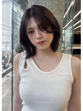 ジゼル(GiseL) 【GiseL】韓国ボブ/外ハネ/オリーブグレージュ