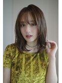ミディアムレイヤー・ボブ/絶壁解消/２０代/３０代/長め 