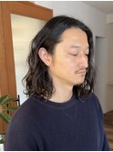 ロング×ウェーブパーマ