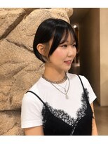ギグス 星ヶ丘(gigs)&nbsp;ショートボブ&イヤリングカラー