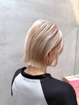 ロンドポレール 北千住(Lond polaire)&nbsp;ラテグレージュ顔周りレイヤーボブ韓国巻き結べるレイヤーカット