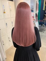 ボックスミコ(Box mico.)&nbsp;ロングのピンクの艶めき、極上ストレート☆