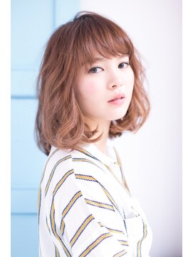 ヘアーアンドファッションシオミエイチ (hair＆fashion shiomi H) 【shiomi H】ゆるふわボブ