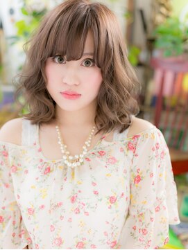 カバーヘアアンドスパ ブリス 浦和(COVER HAIR&SPA bliss) *bliss浦和*外国人風グラマラス！ふわふわ愛されセミディa!