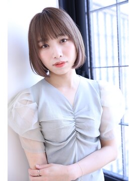 ノンダメージサロン ステラバイボヌール(Stella by Bonheur) シンプルボブ/シアベージュ