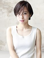 ヘアーアンジェ 南矢野目店(Hair ange)&nbsp;【イルミナカラー×髪質改善TR】耳かけショートスタイル