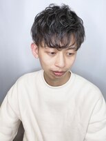 【morio原宿】メンズ刈り上げショート　ウェーブ