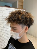 ツイストパーマ/ハイライト/ツーブロック