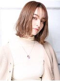 大人可愛い小顔美髪ツヤ髪こなれヘアバニラベージュA1