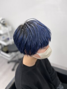 ミステル(MISTEL) 地毛に馴染むブルーカラー