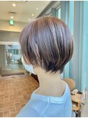 大人女性ショート（前髪あり）　ヘルシースタイル/40代
