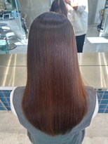 ロンドルーチェ 心斎橋(Lond luce)&nbsp;ダークアッシュ/ミディアムレイヤーカット［髪質改善/縮毛矯正］