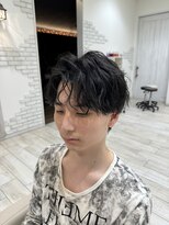 タブー 岐阜店(TABOO)&nbsp;センターパートシースルーバング　七三分けアップバング