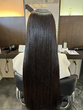 ニュイ 高槻 阪急茨木店(nui) 黒髪ボブルフネビージュ小顔ワンレンスペインカール