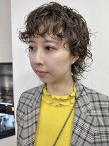 リコバイアフロート(riko by afloat)&nbsp;パーマウルフパーマ/ショートウルフ/ベージュ/ブリーチなし