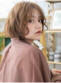 センターパートフレンチガーリーボブパーマh3北浦和20代30代40代