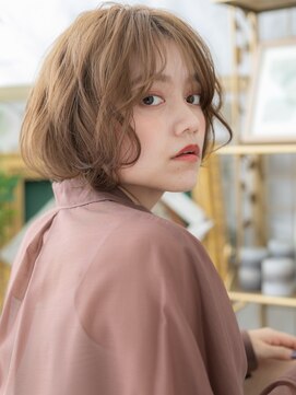 カバーヘア ブリス 北浦和(COVER HAIR bliss) センターパートフレンチガーリーボブパーマh3北浦和20代30代40代