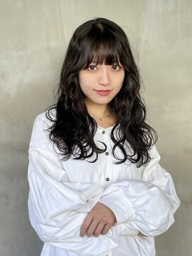 テイ(tei) ロングパーマ/パーマ/レイヤーカット/黒髪/前髪カット/レイヤー