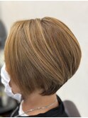 絶壁解消/ひし形/大人可愛い/斜めバング/30代40代/ミセスヘア12C