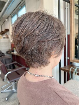 ルーファス 恵比寿 渋谷(Ruufus) 白髪ぼかしハイライトショートボブ/恵比寿渋谷/髪質改善2505