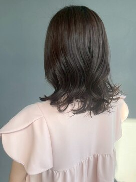 ナカオコアフュール(NAKAO COIFFURE) アッシュベージュ オリーブカラー ミディアムレイヤー