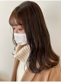 セミロング/ブラウンカラー/平塚